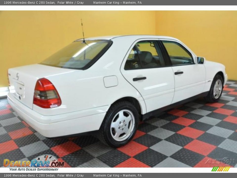 1996 Mercedes-Benz C 280 Sedan Polar White / Gray Photo #6