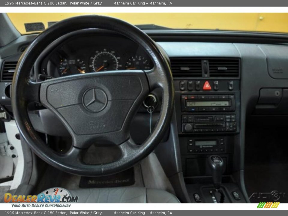 1996 Mercedes-Benz C 280 Sedan Polar White / Gray Photo #7