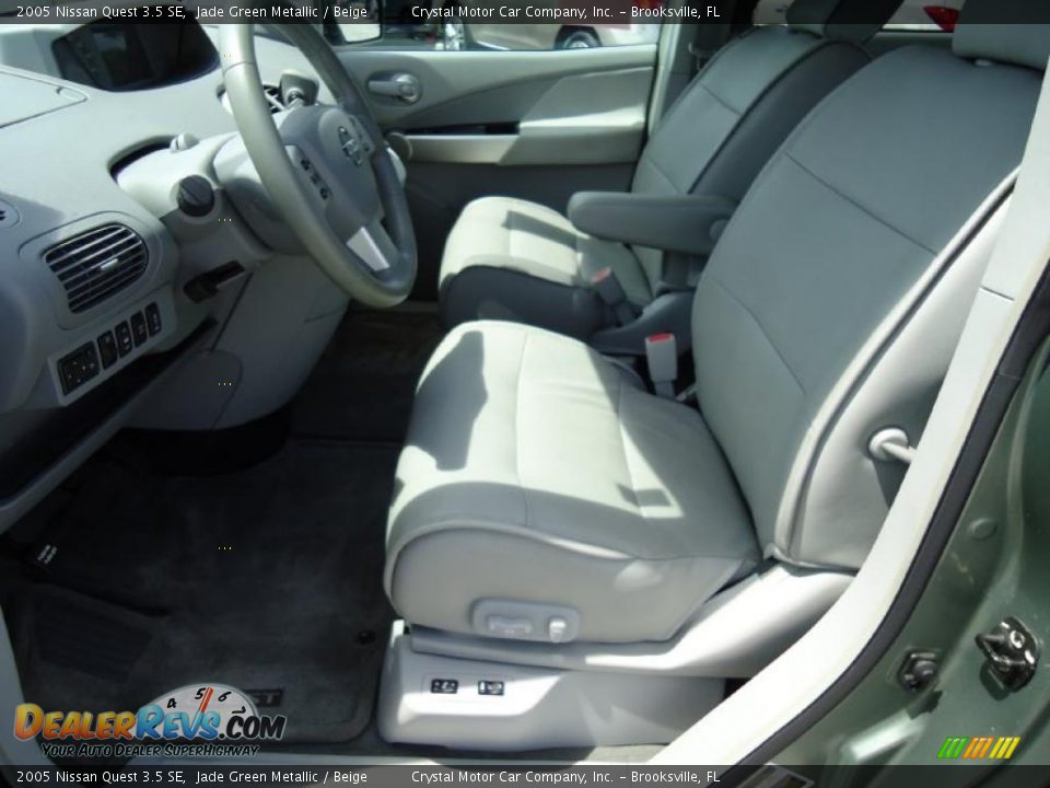 2005 Nissan Quest 3.5 SE Jade Green Metallic / Beige Photo #5