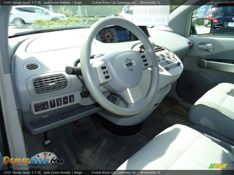 2005 Nissan Quest 3.5 SE Jade Green Metallic / Beige Photo #6