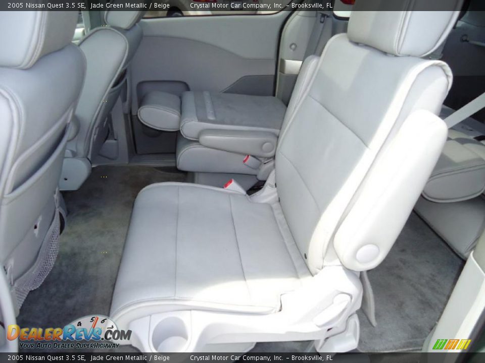 2005 Nissan Quest 3.5 SE Jade Green Metallic / Beige Photo #7