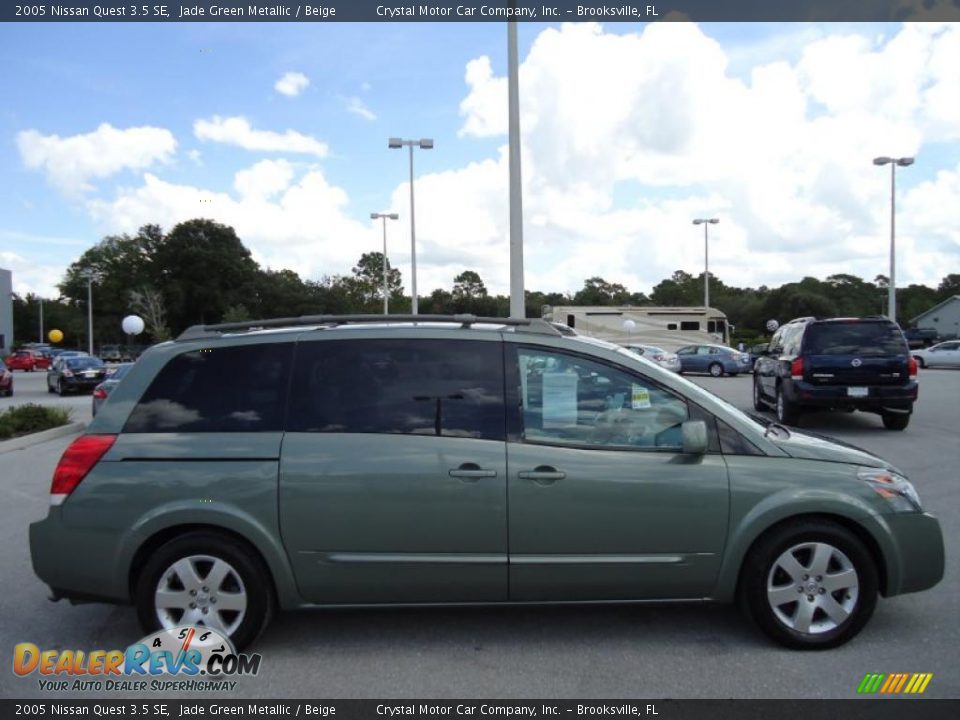 2005 Nissan Quest 3.5 SE Jade Green Metallic / Beige Photo #13