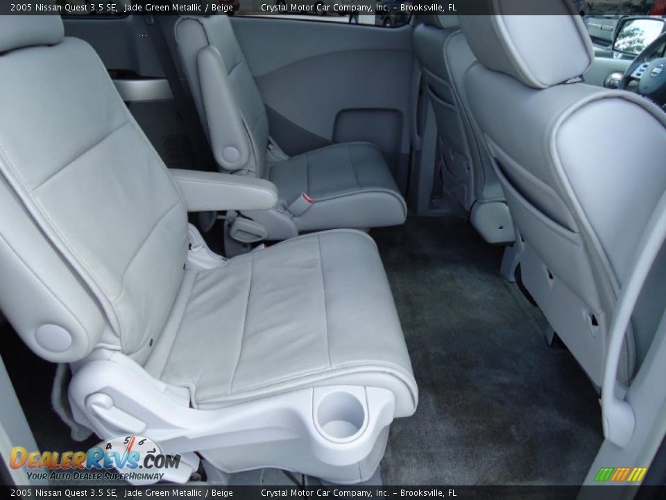 2005 Nissan Quest 3.5 SE Jade Green Metallic / Beige Photo #15