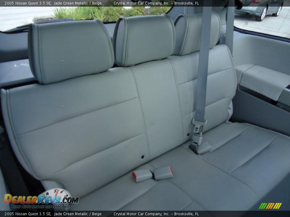 2005 Nissan Quest 3.5 SE Jade Green Metallic / Beige Photo #16