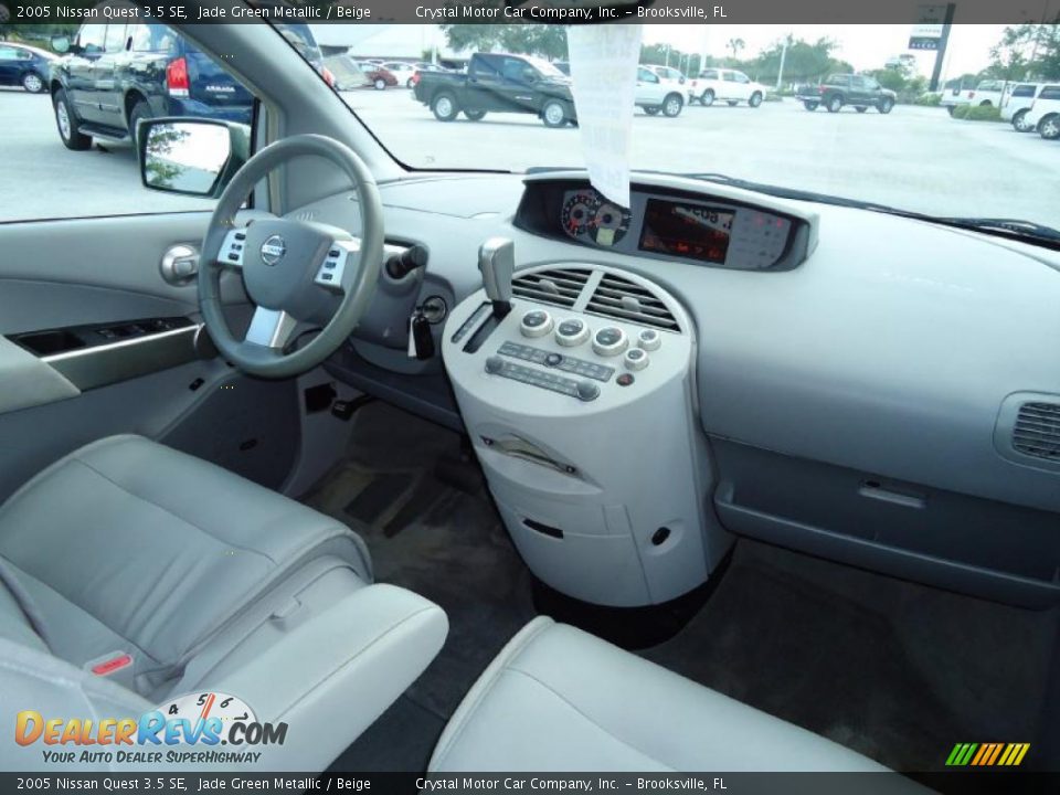 2005 Nissan Quest 3.5 SE Jade Green Metallic / Beige Photo #17