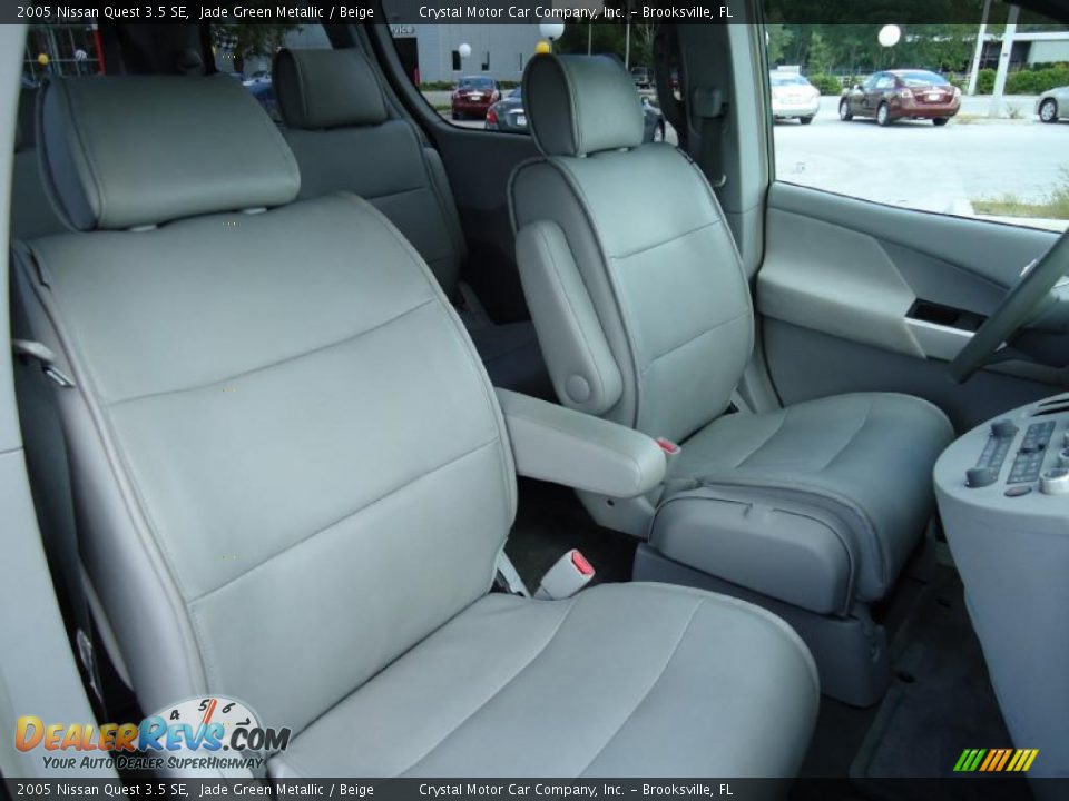 2005 Nissan Quest 3.5 SE Jade Green Metallic / Beige Photo #20