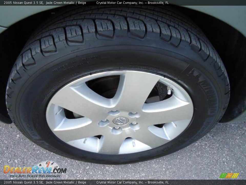 2005 Nissan Quest 3.5 SE Jade Green Metallic / Beige Photo #23