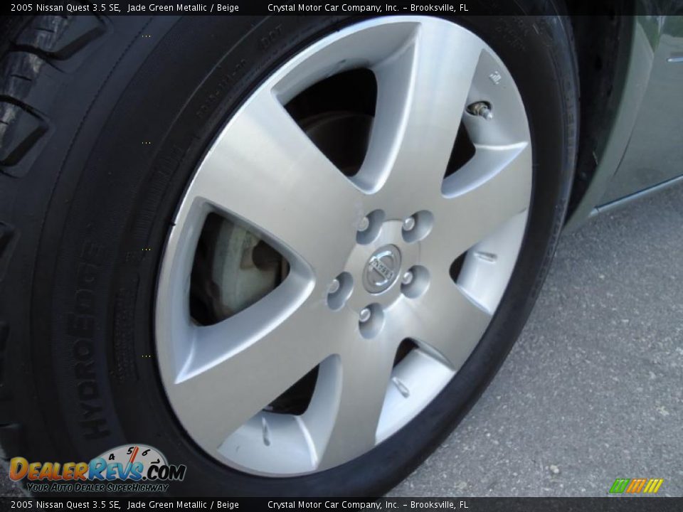 2005 Nissan Quest 3.5 SE Jade Green Metallic / Beige Photo #24