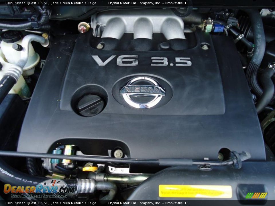 2005 Nissan Quest 3.5 SE Jade Green Metallic / Beige Photo #28