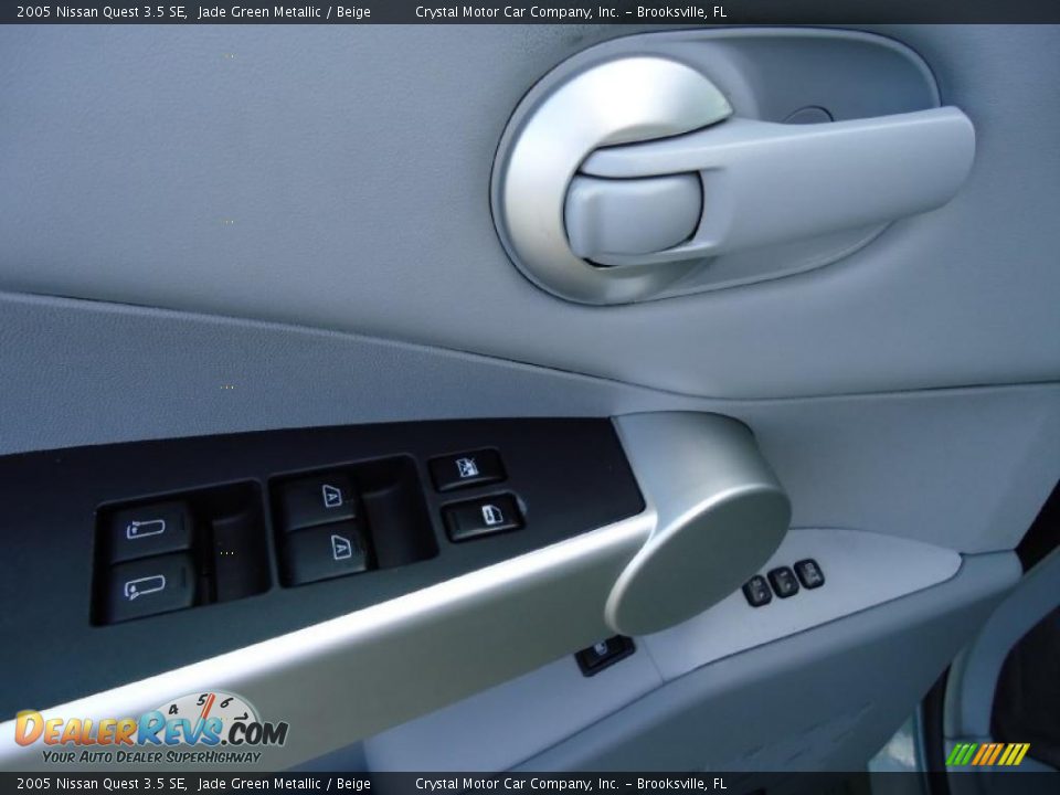 2005 Nissan Quest 3.5 SE Jade Green Metallic / Beige Photo #29