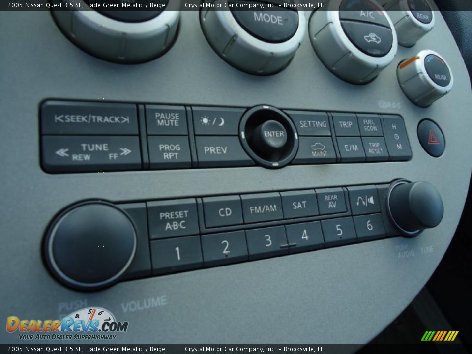 2005 Nissan Quest 3.5 SE Jade Green Metallic / Beige Photo #32