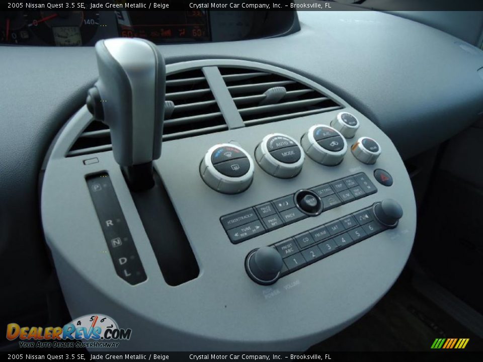 2005 Nissan Quest 3.5 SE Jade Green Metallic / Beige Photo #34