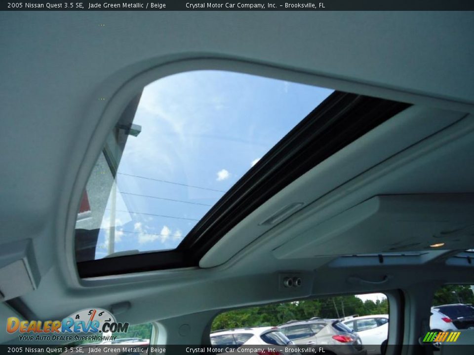 2005 Nissan Quest 3.5 SE Jade Green Metallic / Beige Photo #35
