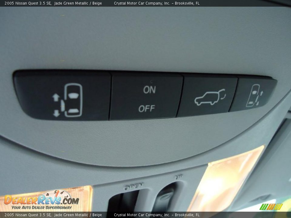 2005 Nissan Quest 3.5 SE Jade Green Metallic / Beige Photo #36