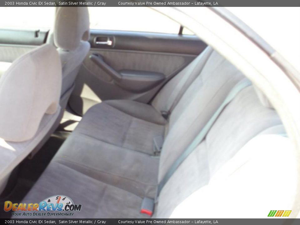 2003 Honda Civic EX Sedan Satin Silver Metallic / Gray Photo #5