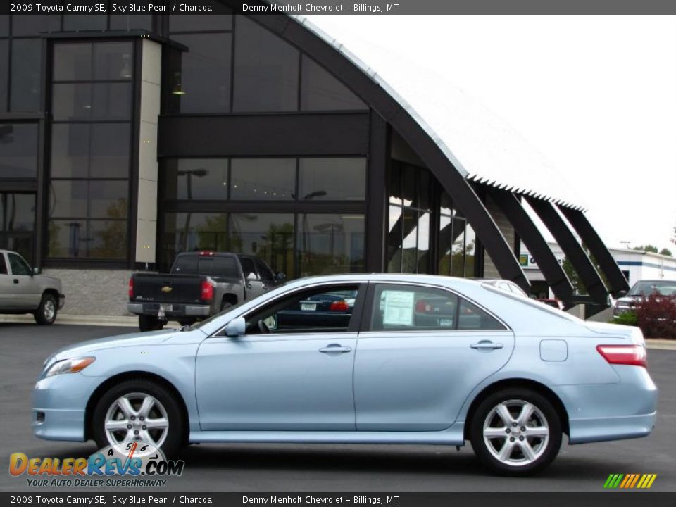 2009 Toyota Camry SE Sky Blue Pearl / Charcoal Photo #1