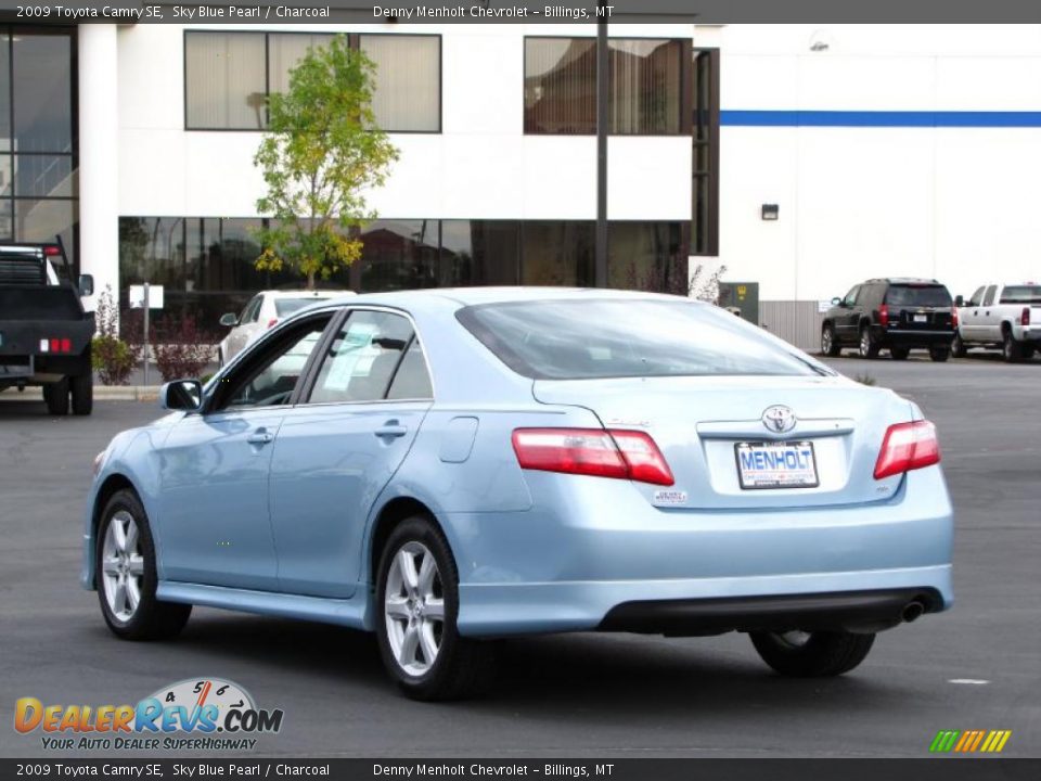 2009 Toyota Camry SE Sky Blue Pearl / Charcoal Photo #3