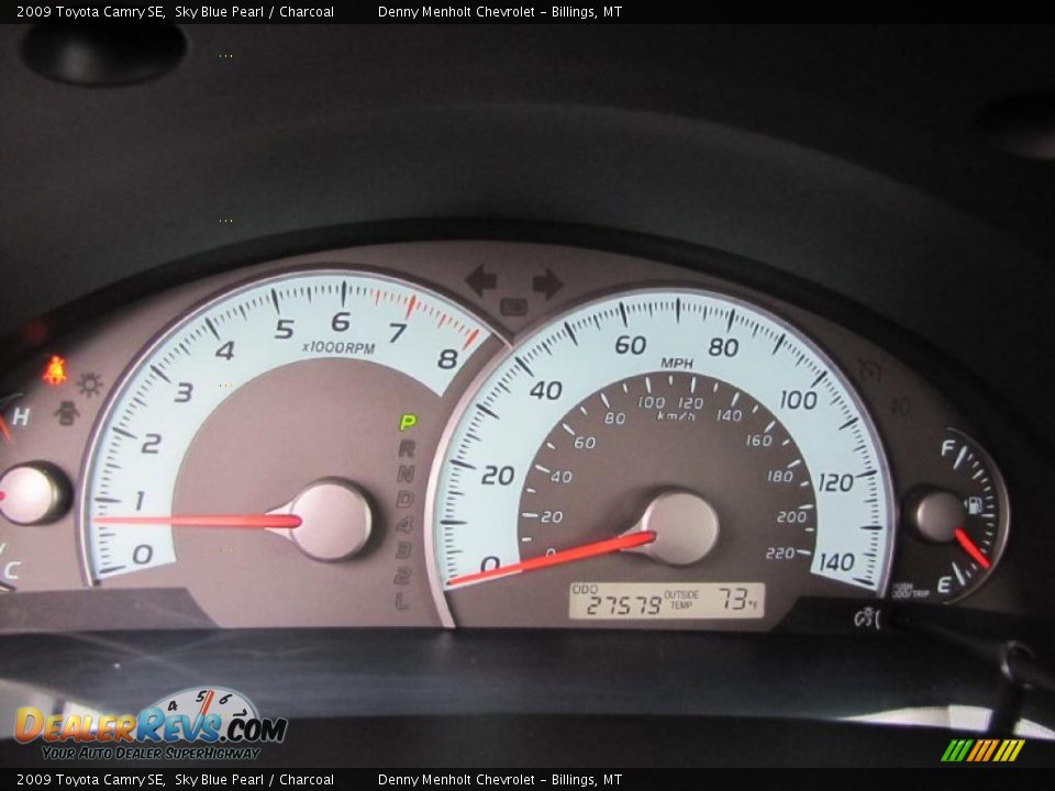 2009 Toyota Camry SE Sky Blue Pearl / Charcoal Photo #8