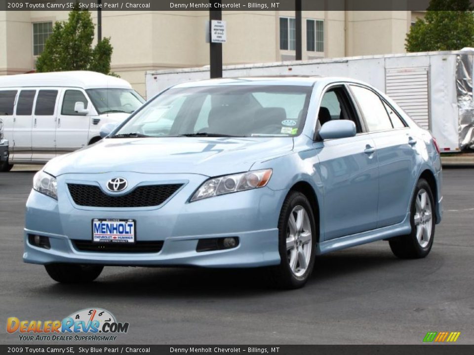 2009 Toyota Camry SE Sky Blue Pearl / Charcoal Photo #10