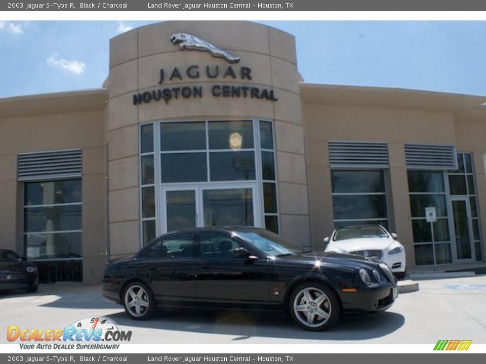 2003 Jaguar S-Type R Black / Charcoal Photo #1