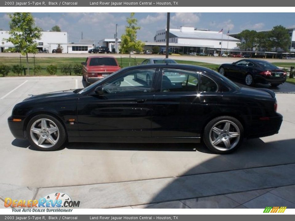 2003 Jaguar S-Type R Black / Charcoal Photo #6