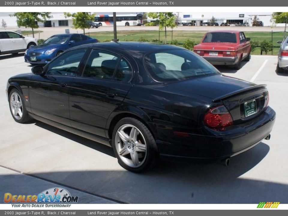 2003 Jaguar S-Type R Black / Charcoal Photo #7