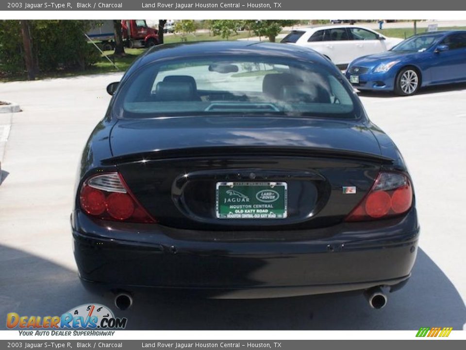 2003 Jaguar S-Type R Black / Charcoal Photo #8
