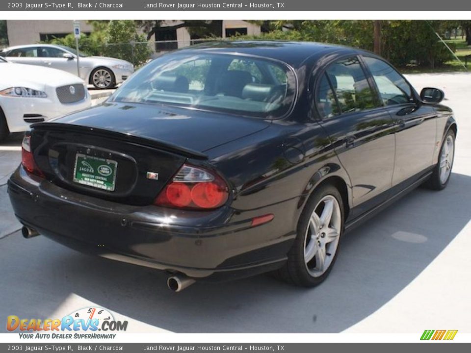 2003 Jaguar S-Type R Black / Charcoal Photo #9