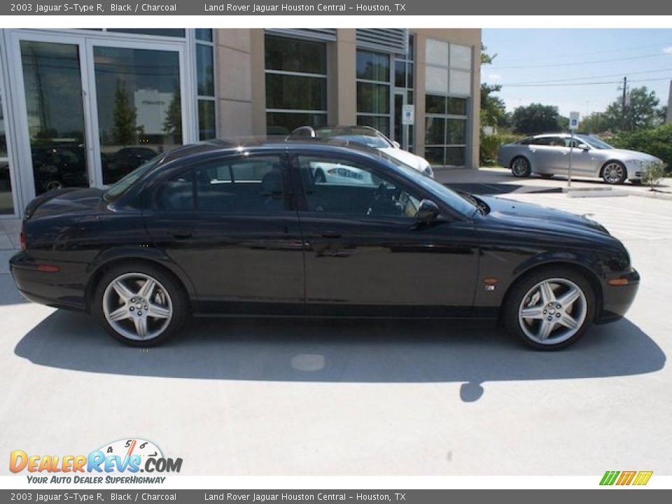 2003 Jaguar S-Type R Black / Charcoal Photo #10