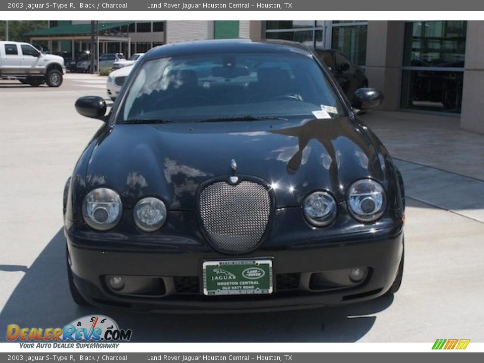 2003 Jaguar S-Type R Black / Charcoal Photo #12