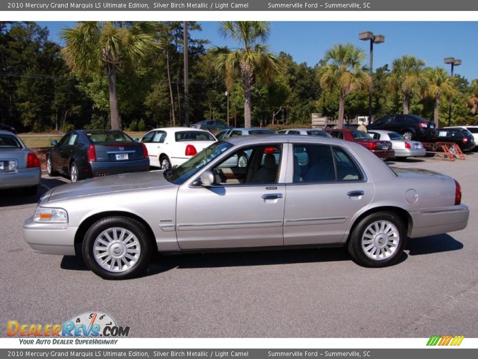 2010 Mercury Grand Marquis LS Ultimate Edition Silver Birch Metallic / Light Camel Photo #2