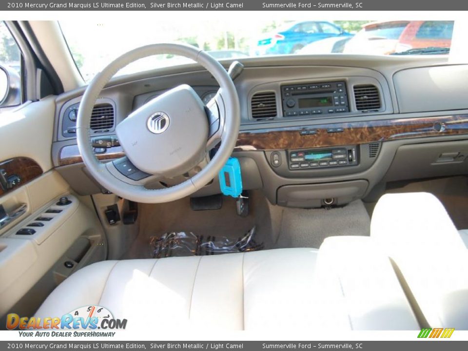 2010 Mercury Grand Marquis LS Ultimate Edition Silver Birch Metallic / Light Camel Photo #3