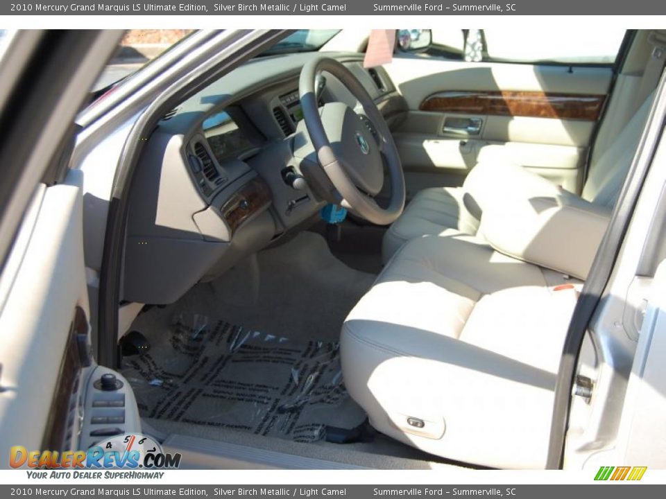 2010 Mercury Grand Marquis LS Ultimate Edition Silver Birch Metallic / Light Camel Photo #4