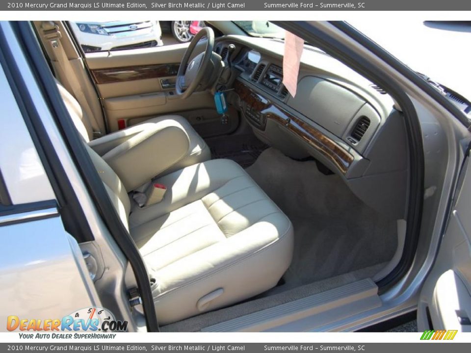 2010 Mercury Grand Marquis LS Ultimate Edition Silver Birch Metallic / Light Camel Photo #11