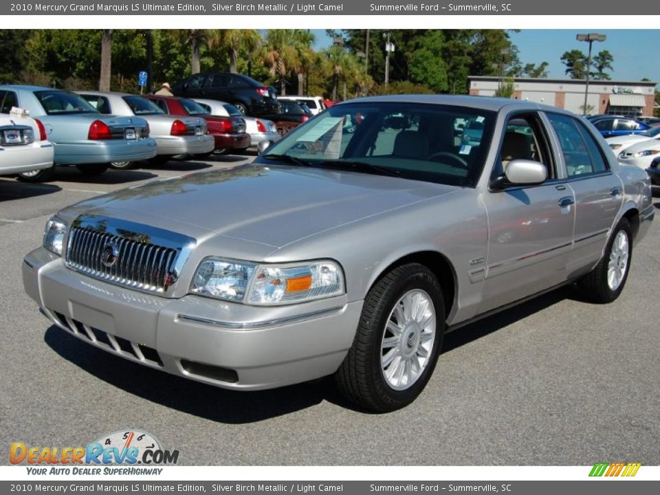 2010 Mercury Grand Marquis LS Ultimate Edition Silver Birch Metallic / Light Camel Photo #12