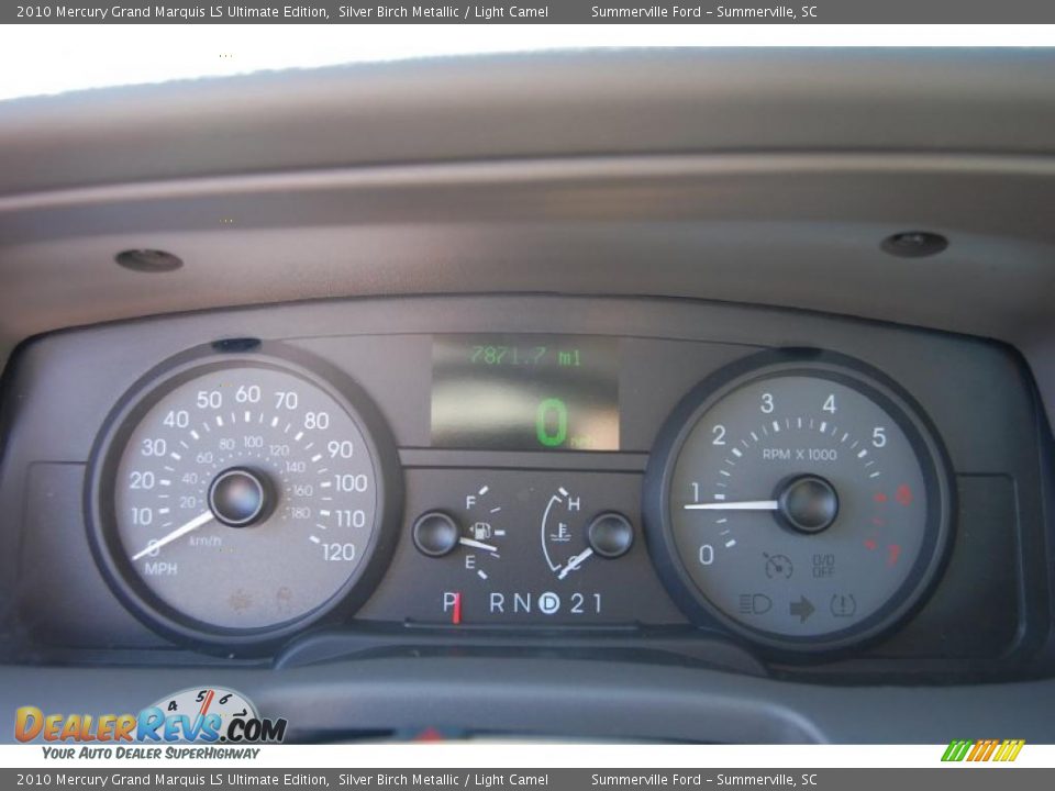 2010 Mercury Grand Marquis LS Ultimate Edition Silver Birch Metallic / Light Camel Photo #22