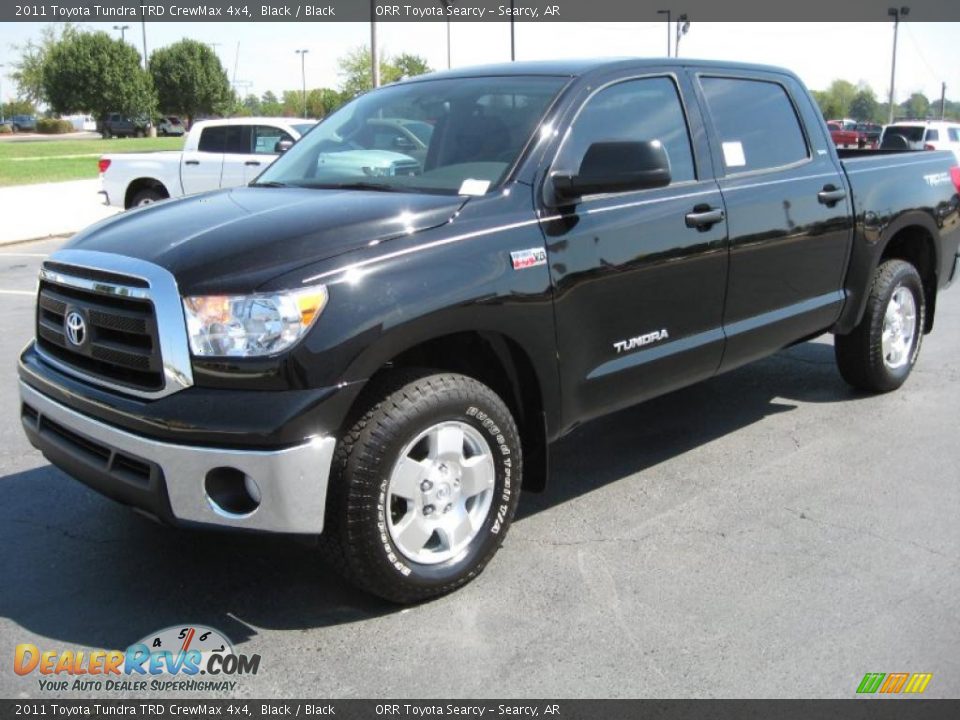 2011 Toyota Tundra TRD CrewMax 4x4 Black / Black Photo #3