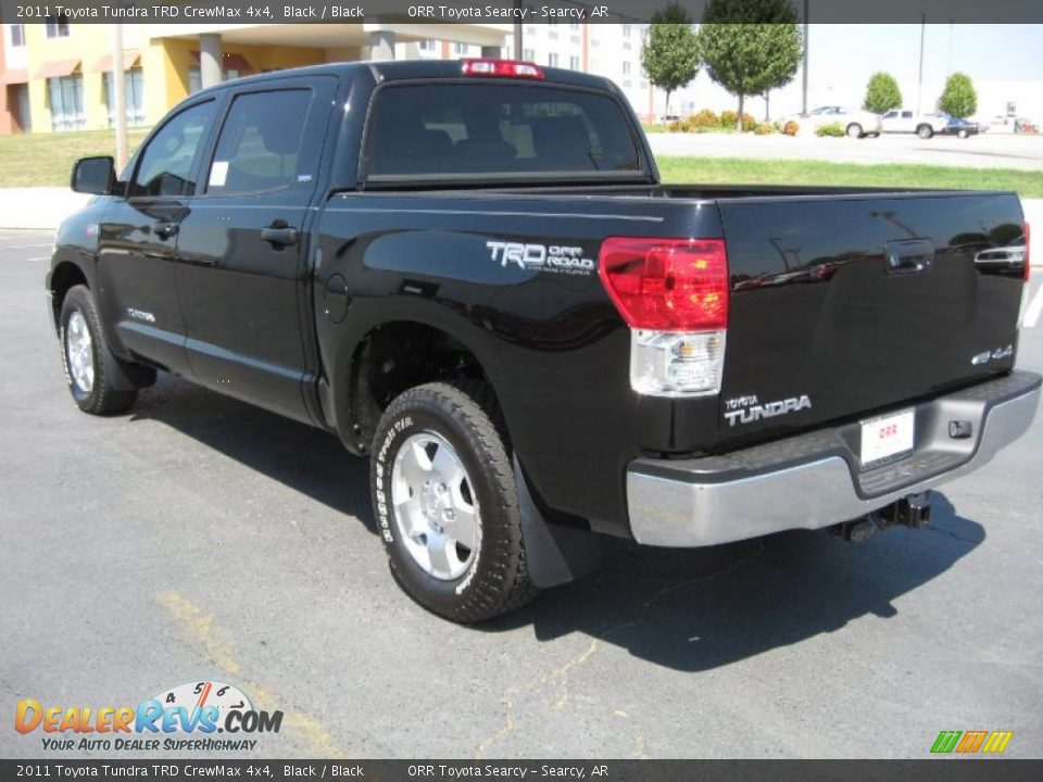 2011 Toyota Tundra TRD CrewMax 4x4 Black / Black Photo #4
