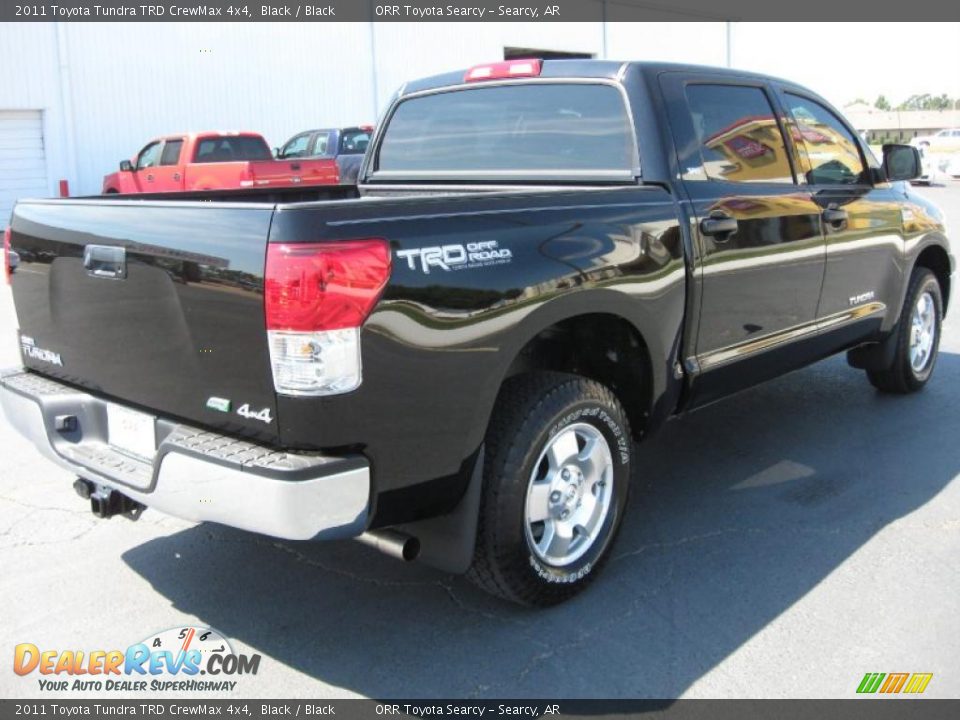 2011 Toyota Tundra TRD CrewMax 4x4 Black / Black Photo #6