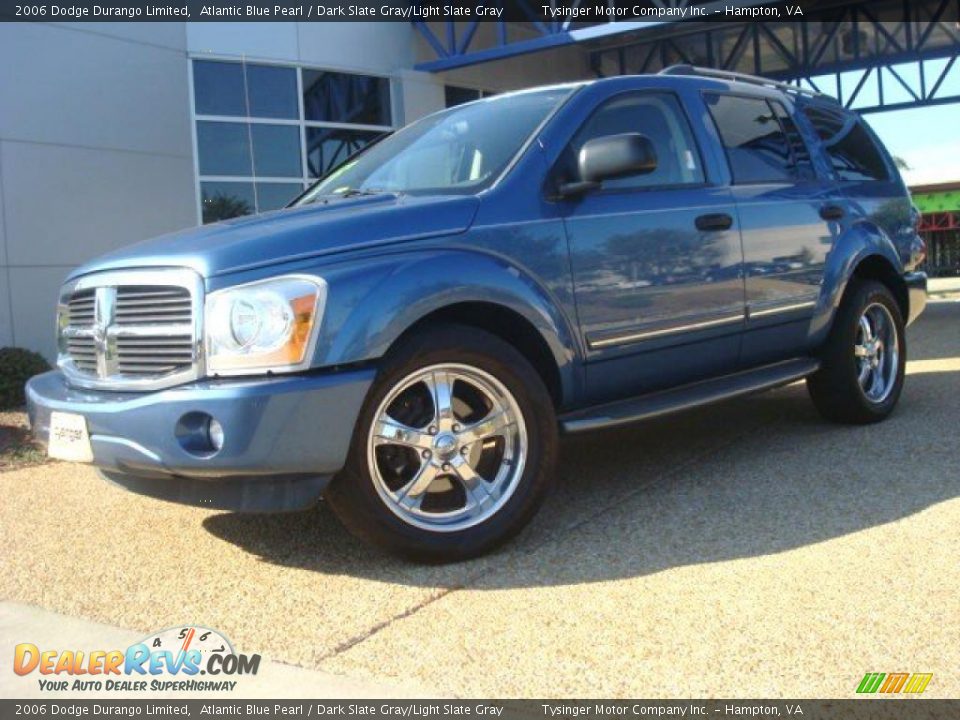 2006 Dodge Durango Limited Atlantic Blue Pearl / Dark Slate Gray/Light Slate Gray Photo #2