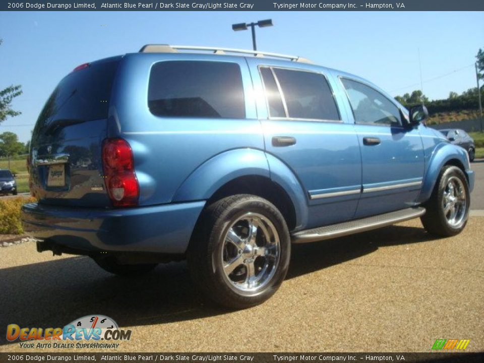 2006 Dodge Durango Limited Atlantic Blue Pearl / Dark Slate Gray/Light Slate Gray Photo #5