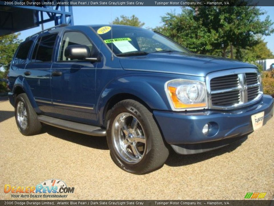 2006 Dodge Durango Limited Atlantic Blue Pearl / Dark Slate Gray/Light Slate Gray Photo #7