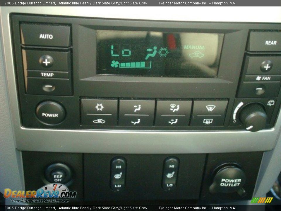 2006 Dodge Durango Limited Atlantic Blue Pearl / Dark Slate Gray/Light Slate Gray Photo #17
