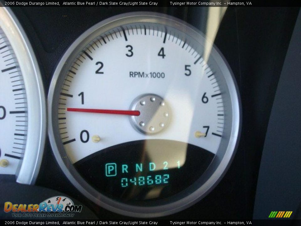 2006 Dodge Durango Limited Atlantic Blue Pearl / Dark Slate Gray/Light Slate Gray Photo #20