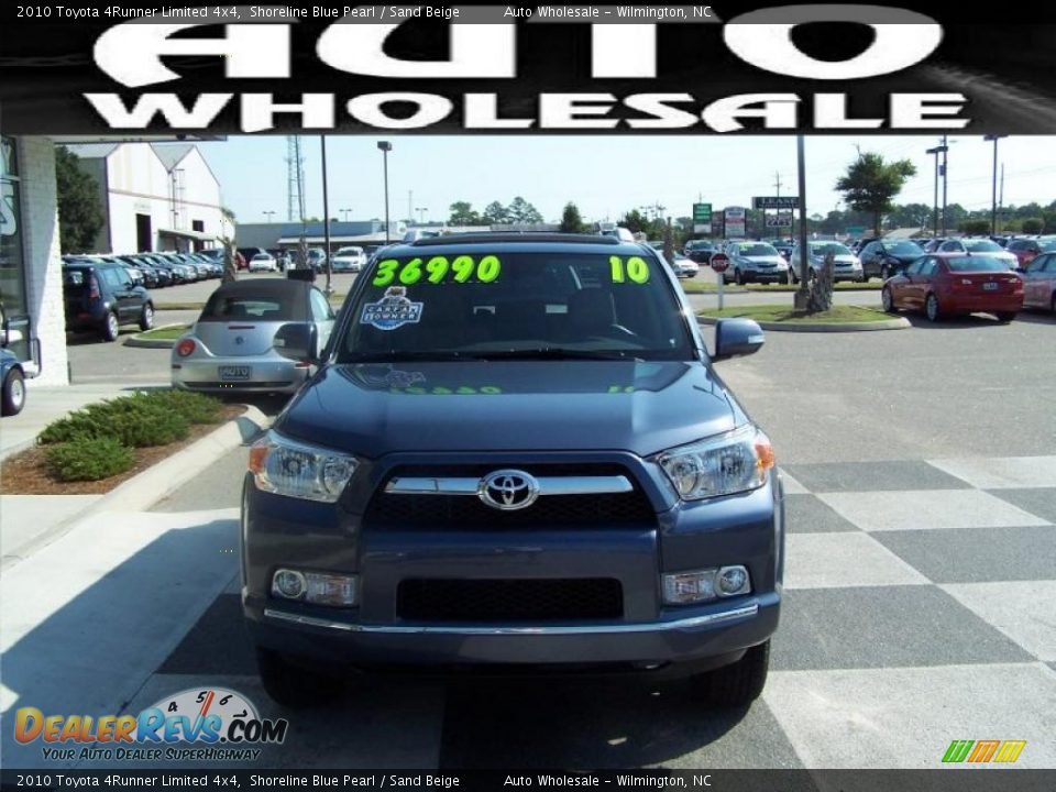 2010 Toyota 4Runner Limited 4x4 Shoreline Blue Pearl / Sand Beige Photo #2