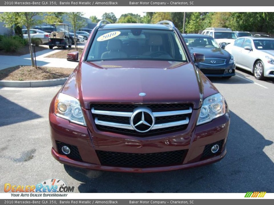 2010 Mercedes-Benz GLK 350 Barolo Red Metallic / Almond/Black Photo #14