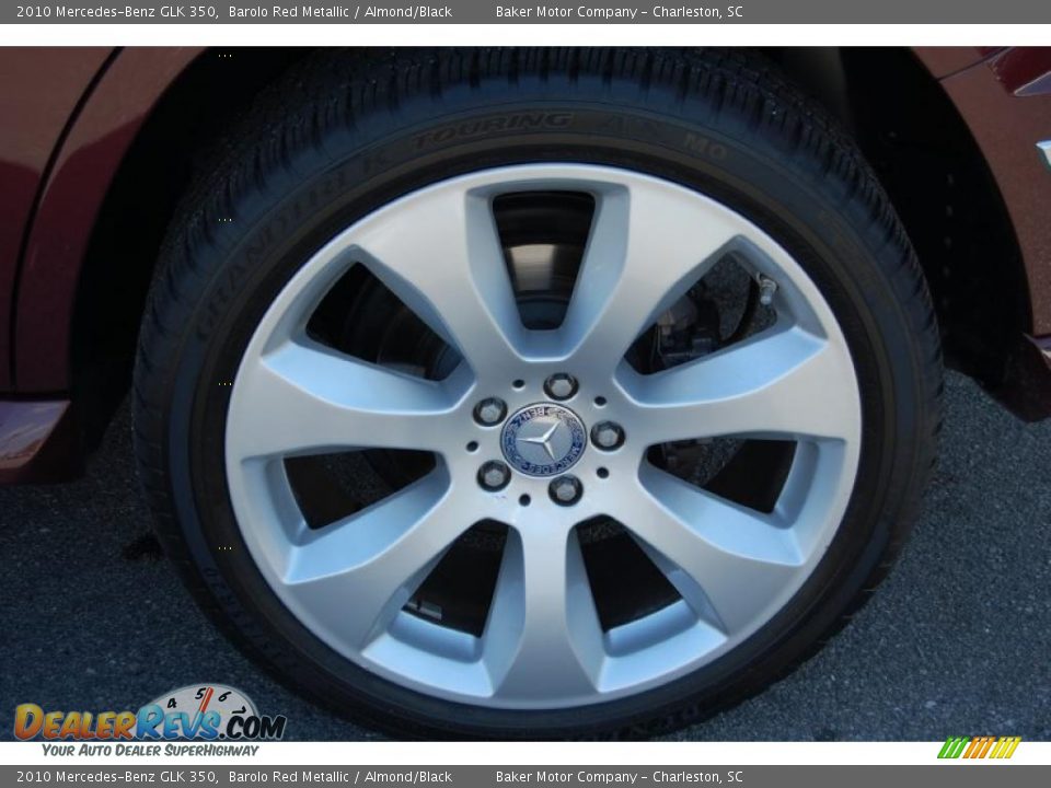 2010 Mercedes-Benz GLK 350 Barolo Red Metallic / Almond/Black Photo #19
