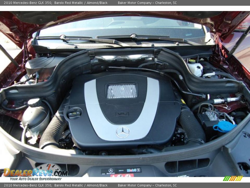 2010 Mercedes-Benz GLK 350 Barolo Red Metallic / Almond/Black Photo #21