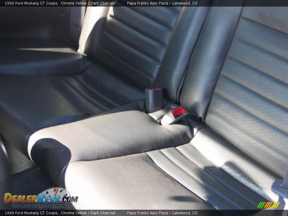 1999 Ford Mustang GT Coupe Chrome Yellow / Dark Charcoal Photo #15