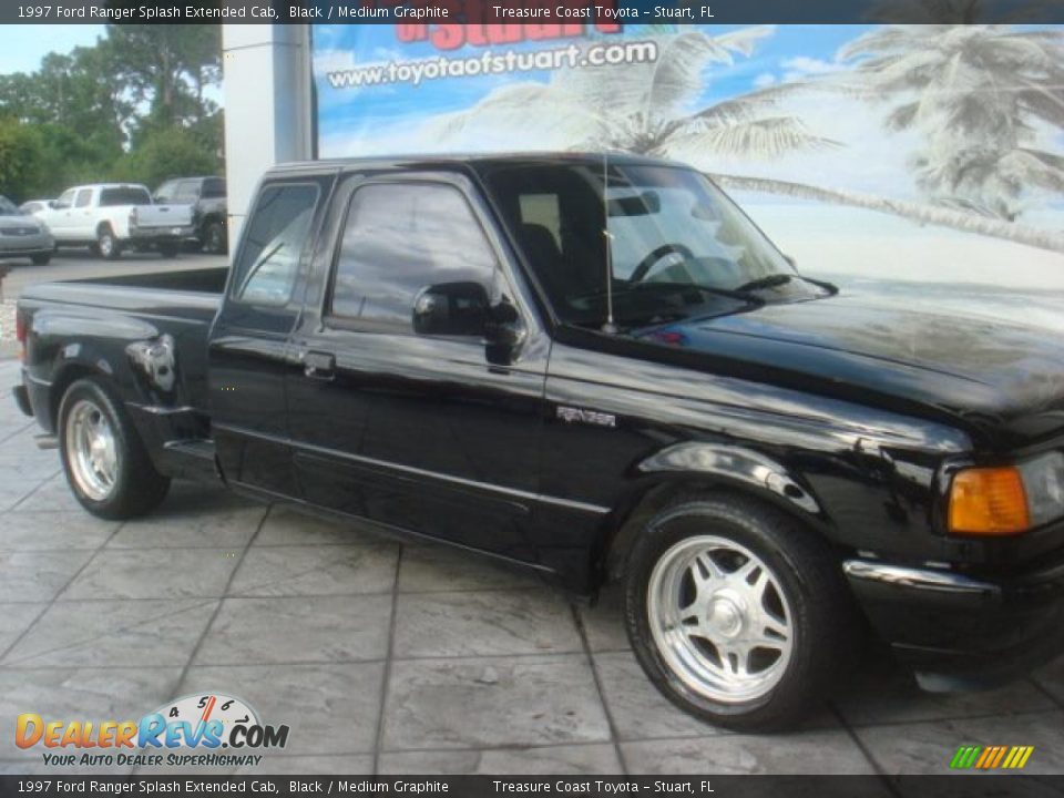 1997 Ford Ranger Splash Extended Cab Black / Medium Graphite Photo #2